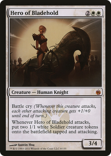 Hero of Bladehold (Mirrodin Besieged) (Oversized) [Oversize Cards]