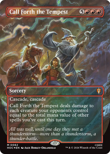 Call Forth the Tempest (Borderless) (Surge Foil) [The Hobbit: Eternal-Legal]