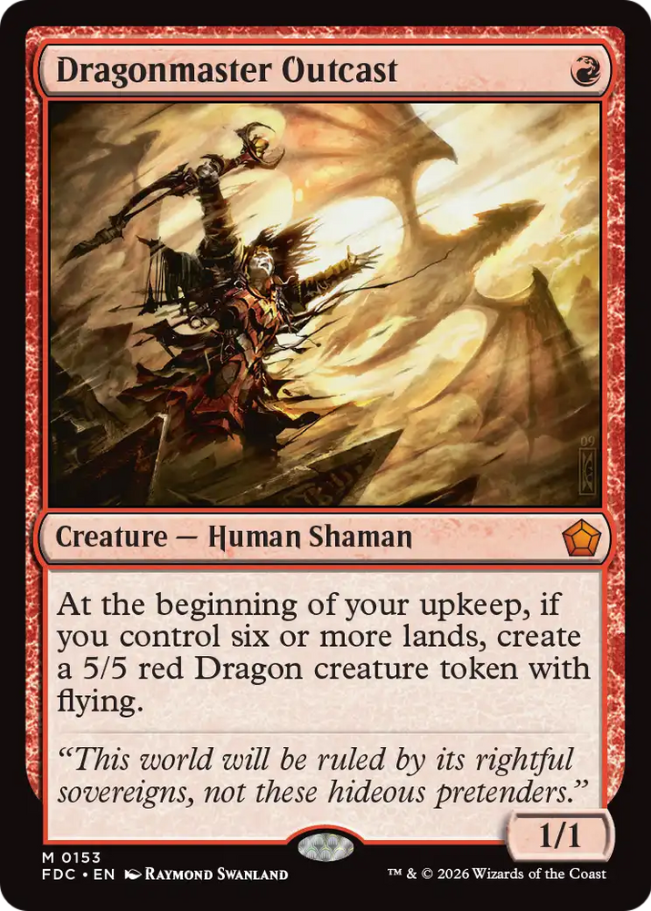 Dragonmaster Outcast [Foundations Commander]