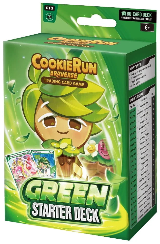CookieRun Braverse Trading Card Game - Green Starter Deck