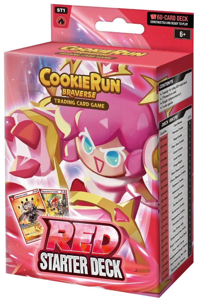 CookieRun Braverse Trading Card Game - Red Starter Deck