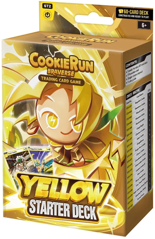 CookieRun Braverse Trading Card Game - Yellow Starter Deck