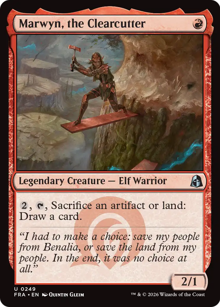 Marwyn, the Clearcutter [Reality Fracture]