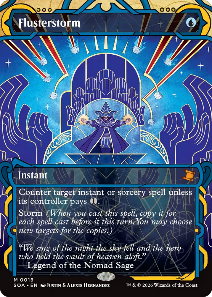 Flusterstorm (Japanese Silver Scroll Foil) [Secrets of Strixhaven: Mystical Archive]