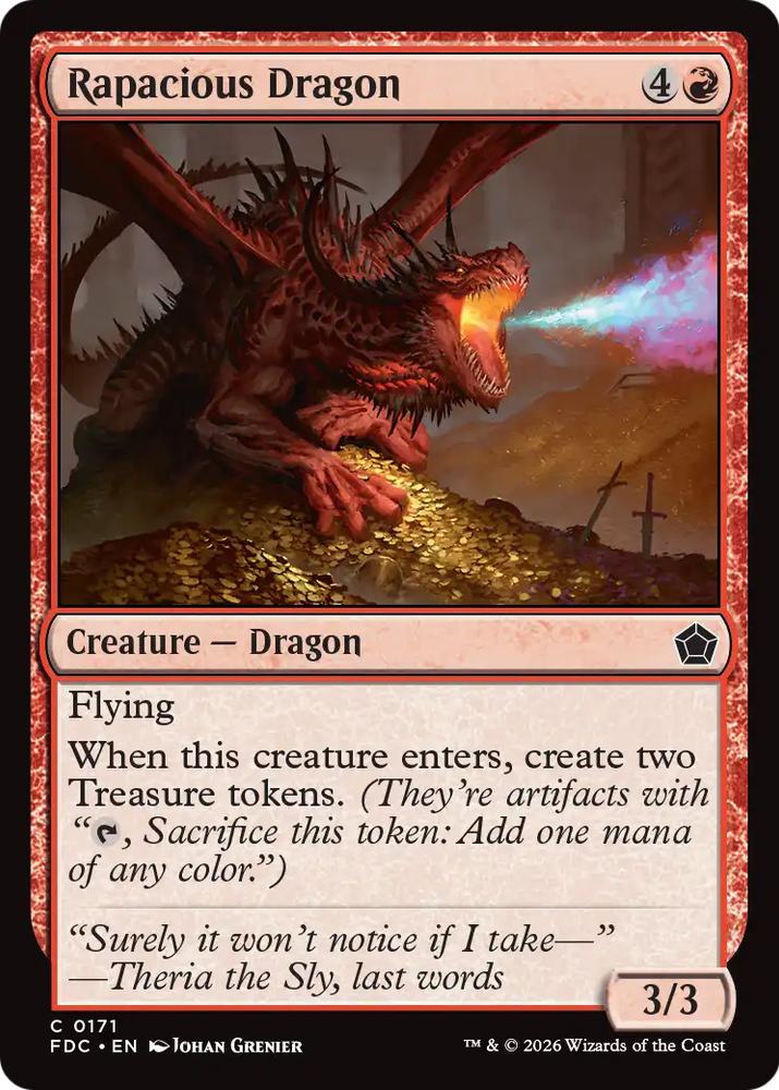 Rapacious Dragon [Foundations Commander]