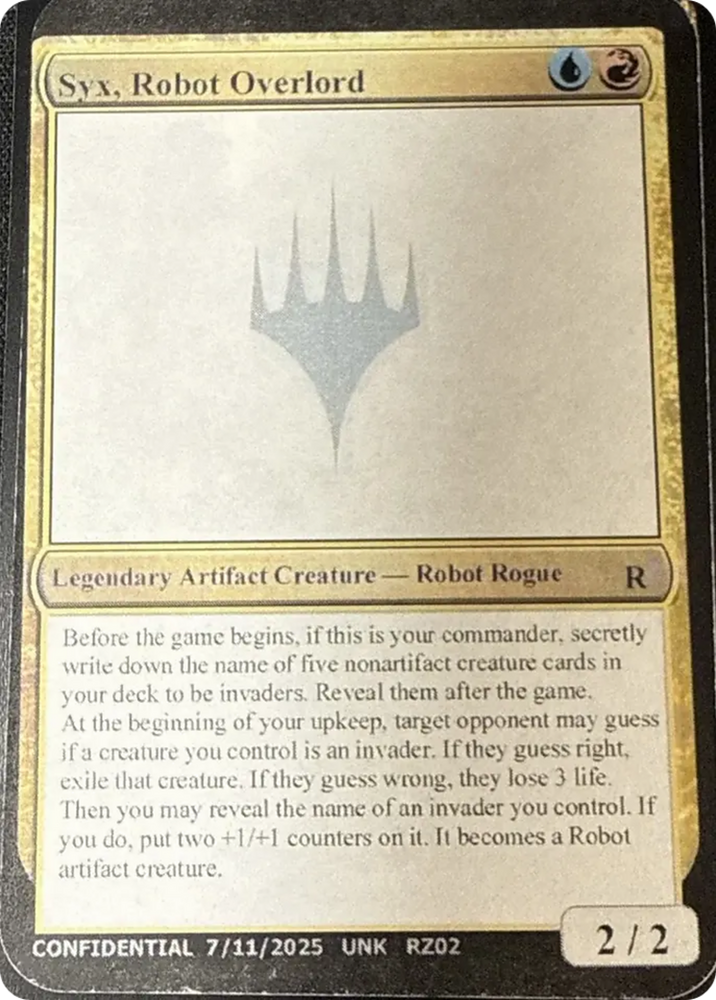 Syx, Robot Overlord [Unknown Event]