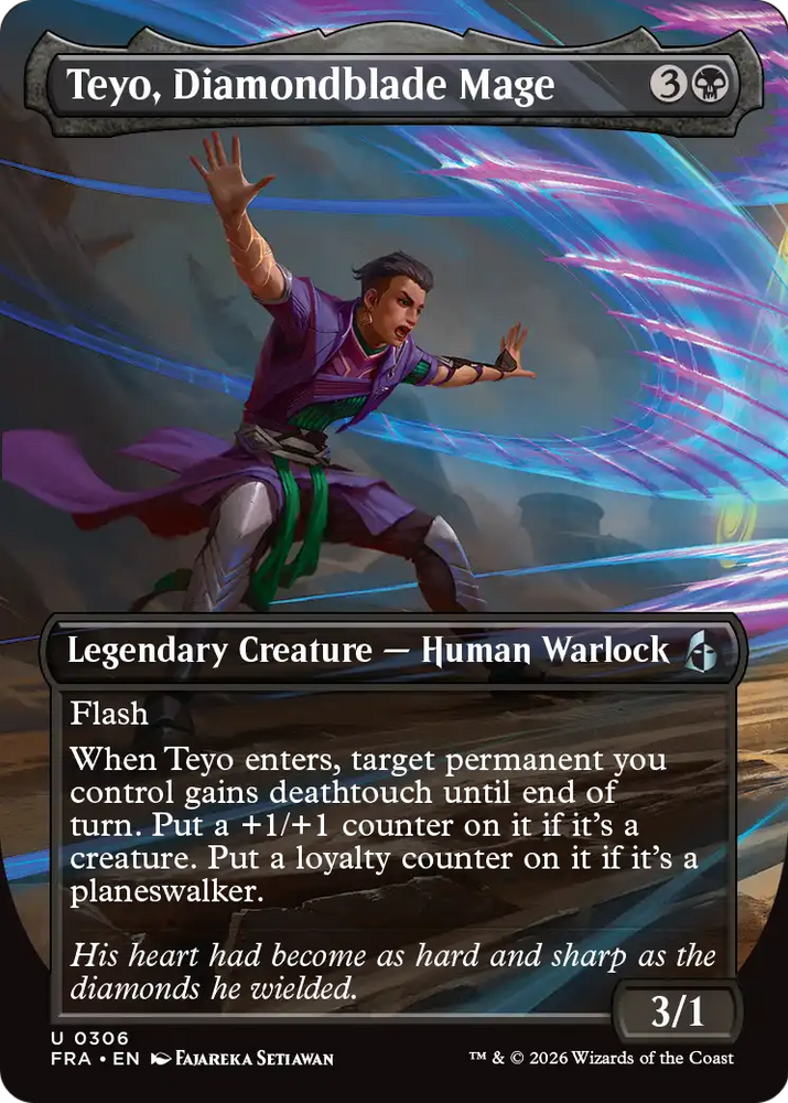 Teyo, Diamondblade Mage (Borderless) [Reality Fracture]