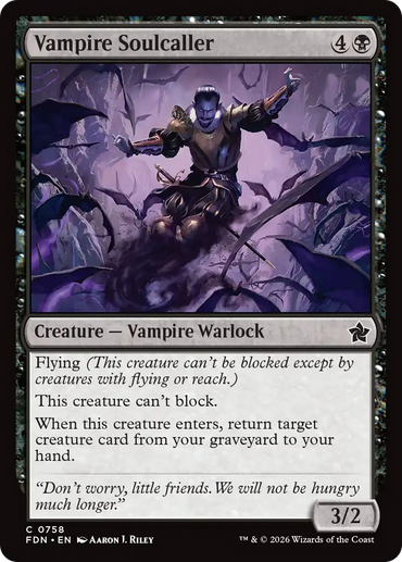 Vampire Soulcaller (0758) [Foundations]