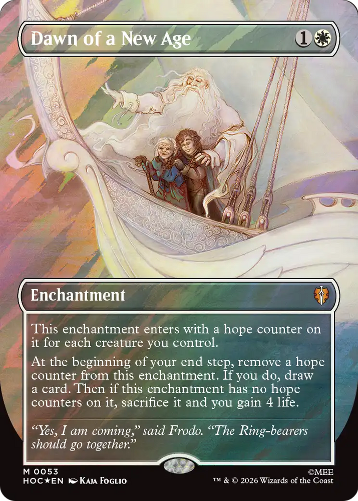 Dawn of a New Age (Borderless) (Surge Foil) [The Hobbit: Eternal-Legal]