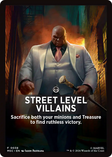Street Level Villains Theme Card [Marvel Super Heroes Commander]