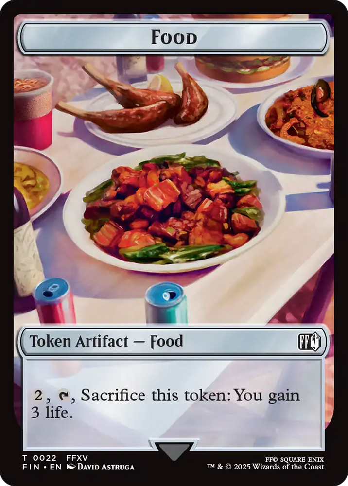 Hero (0004) // Food Double-Sided Token [FINAL FANTASY Tokens]