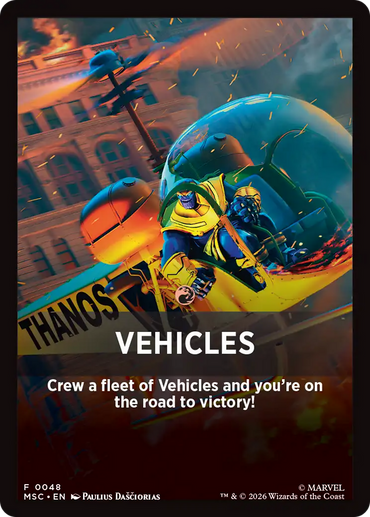 Vehicles Theme Card [Marvel Super Heroes Commander]