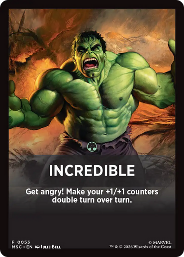 Incredible Theme Card [Marvel Super Heroes Commander]