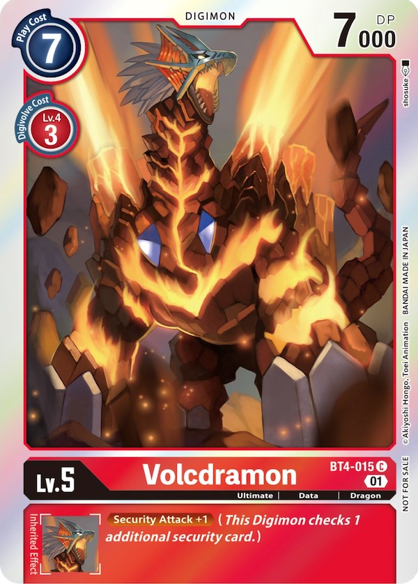 Volcdramon [BT4-015] (ST-11 Special Entry Pack) [Great Legend Promos]