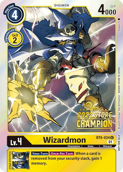 Wizardmon [BT6-034] (2022 Store Champion) [Double Diamond Promos]