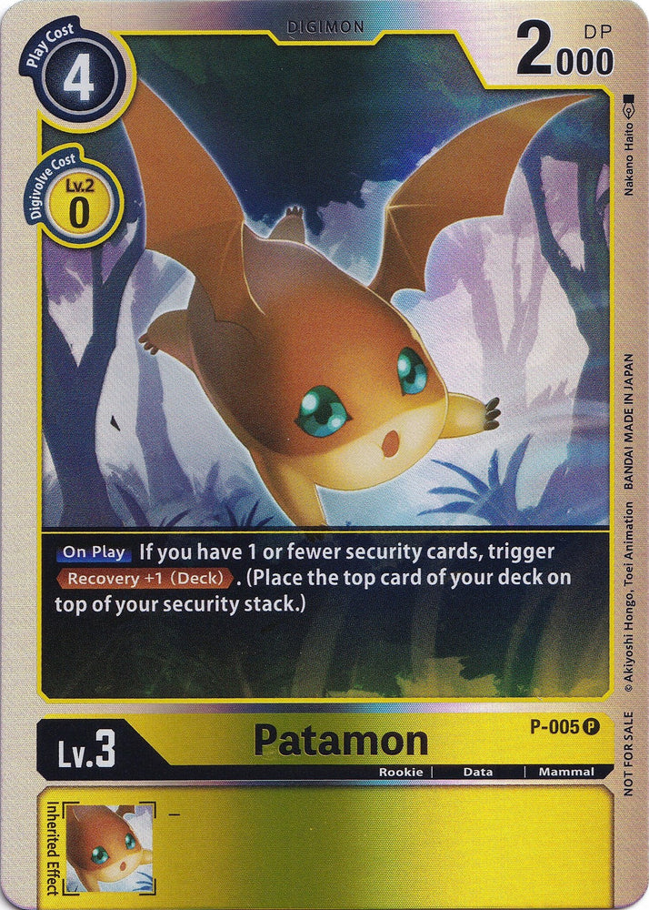 Patamon [P-005] (Rainbow Foil) [Promotional Cards]