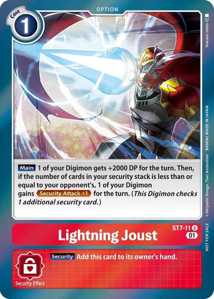 Lightning Joust [ST7-11] (Gen Con 2022) [Starter Deck: Gallantmon Promos]