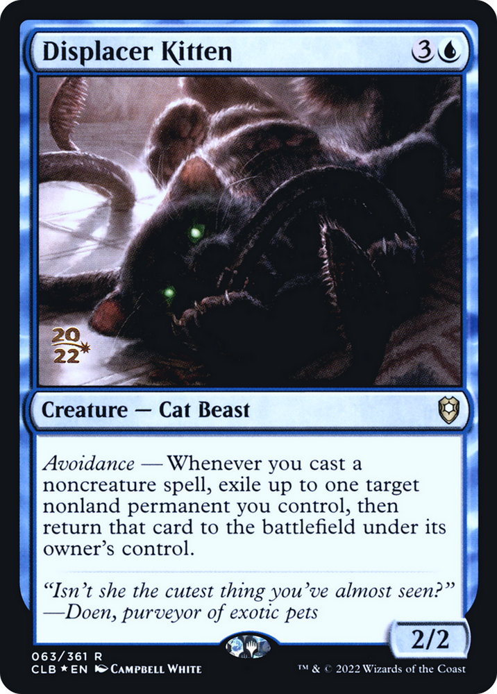 Displacer Kitten (Promo Pack) [Commander Legends: Battle for Baldur's Gate Promos]