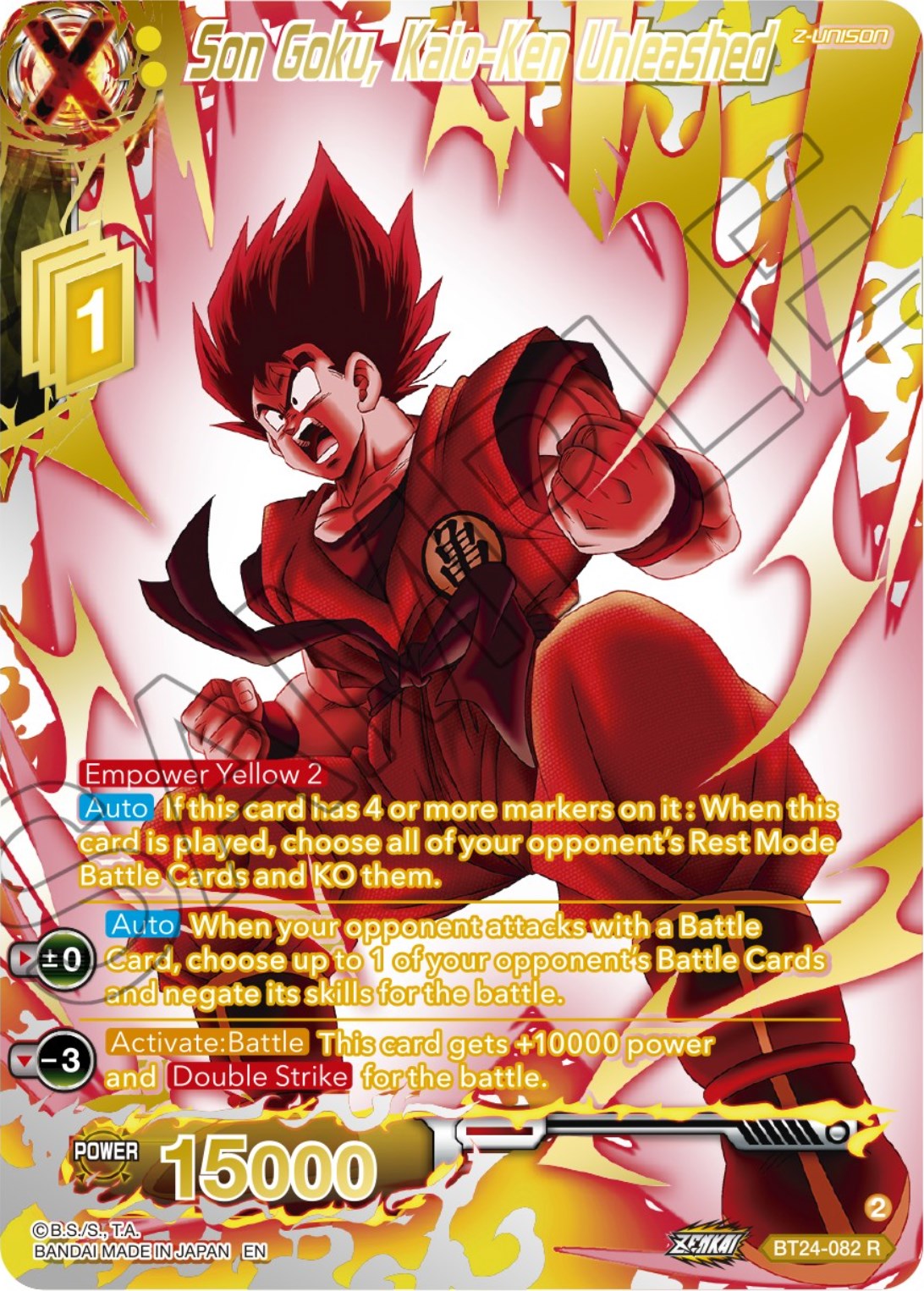 Son Goku, Kaio-Ken Unleashed (Collector Booster) (BT24-082) [Beyond Generations]
