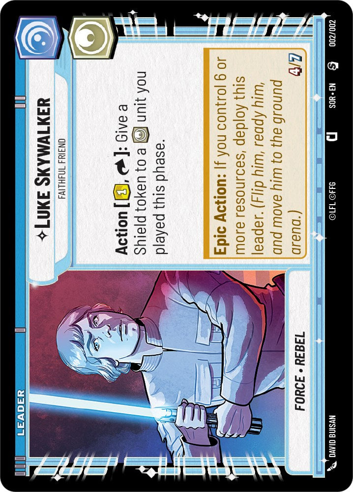 Luke Skywalker - Faithful Friend (002/002) (Prerelease Promo) (002/002) [Spark of Rebellion Promos]