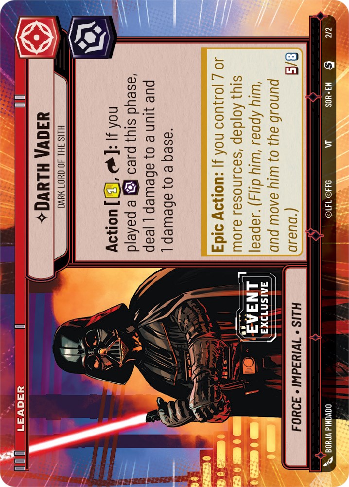 Darth Vader - Dark Lord of the Sith (2/2) (Hyperspace) (Event Promo) (2/2) [Miscellaneous]