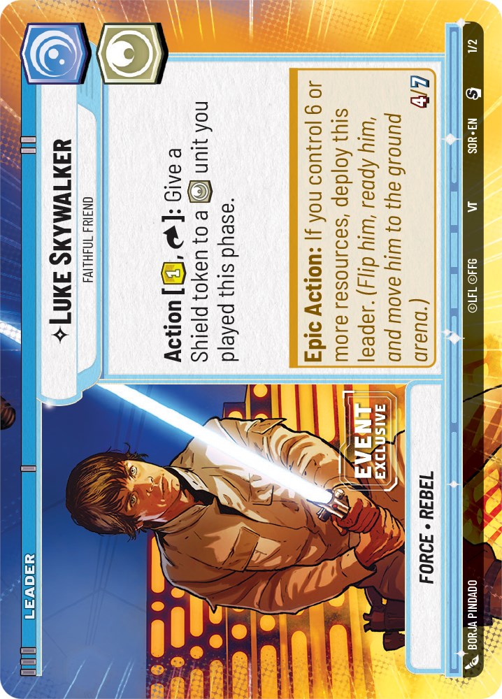 Luke Skywalker - Faithful Friend (1/2) (Hyperspace) (Event Promo) (1/2) [Miscellaneous]