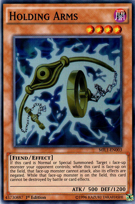 Holding Arms [MIL1-EN003] Super Rare