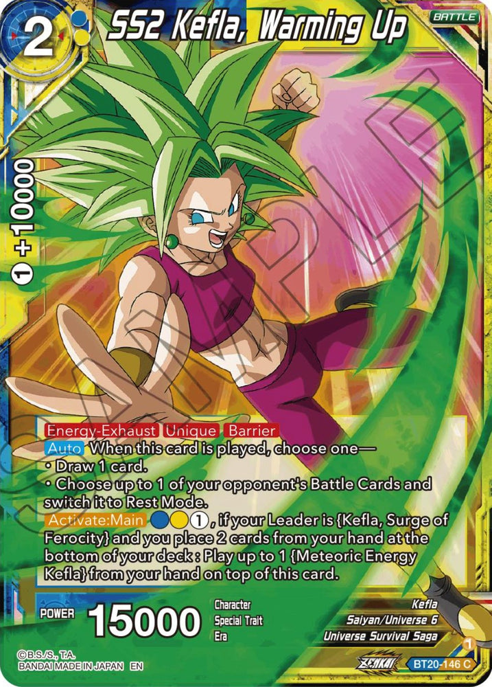 SS2 Kefla, Warming Up (BT20-146) [Power Absorbed]