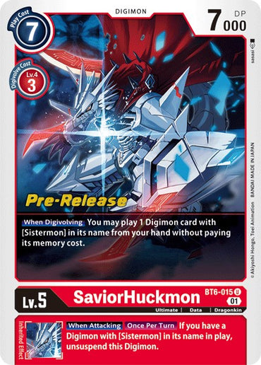 SaviorHuckmon [BT6-015] [Double Diamond Pre-Release Cards]