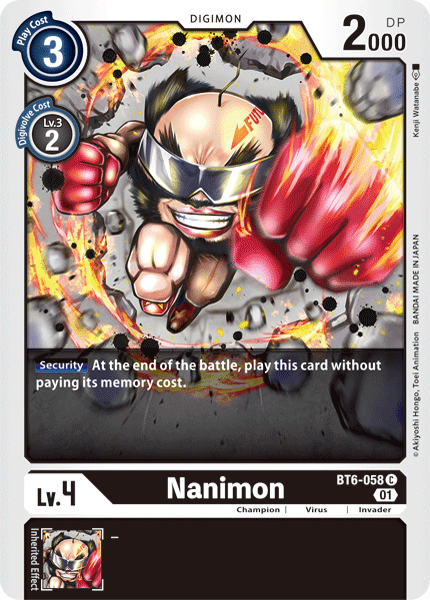 Nanimon [BT6-058] [Double Diamond]