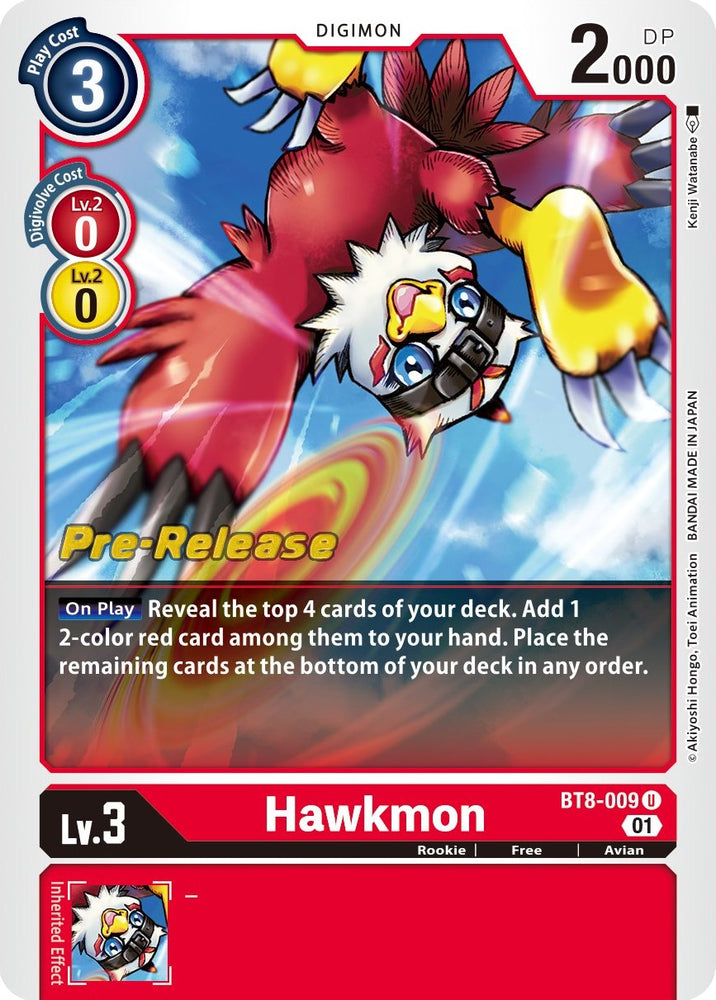 Hawkmon [BT8-009] [New Awakening Pre-Release Cards]