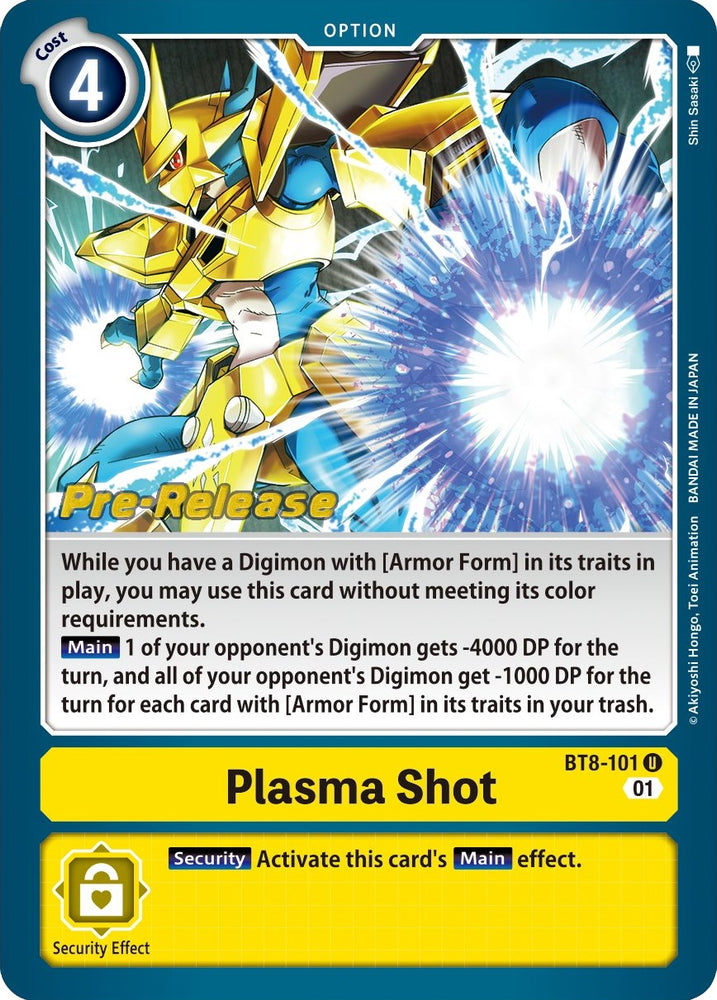 Plasma Shot [BT8-101] [New Awakening Pre-Release Cards]
