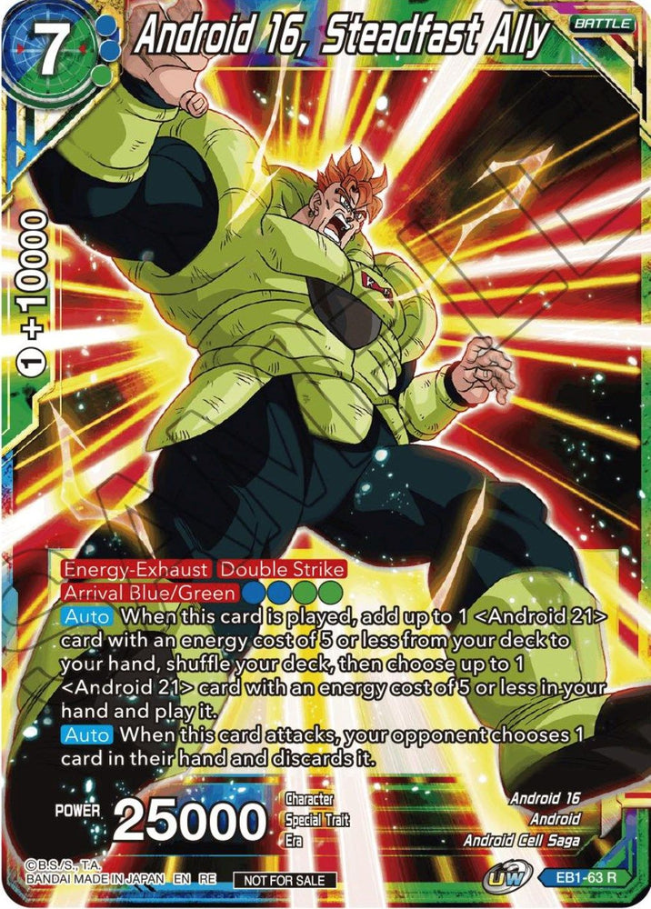 Android 16, Steadfast Ally (Championship Selection Pack 2023 Vol.1) (EB1-63) [Tournament Promotion Cards]