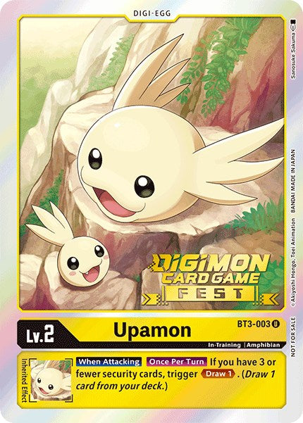 Upamon [BT3-003] (Digimon Card Game Fest 2022) [Release Special Booster Promos]