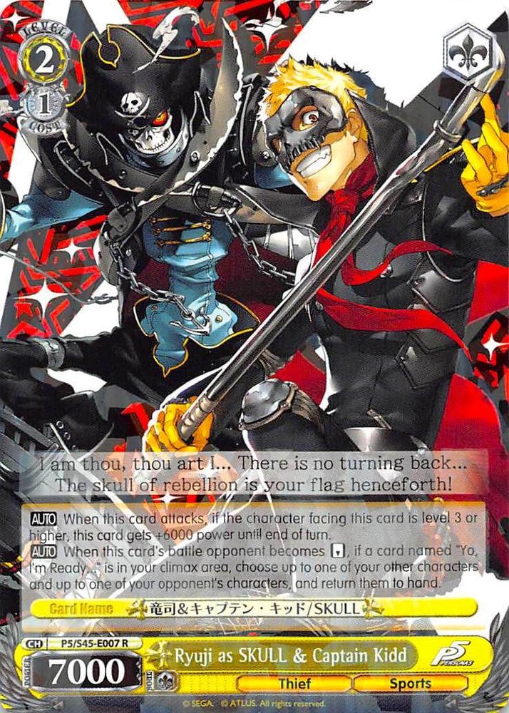Ryuji as SKULL & Captain Kidd (P5/S45-E007 R) [Persona 5]
