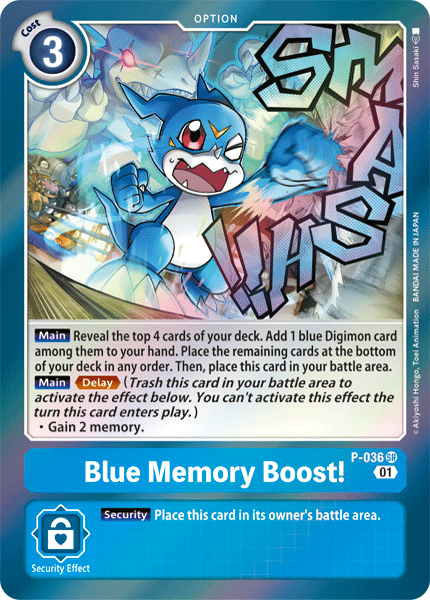 Blue Memory Boost! [P-036] [Promotional Cards]