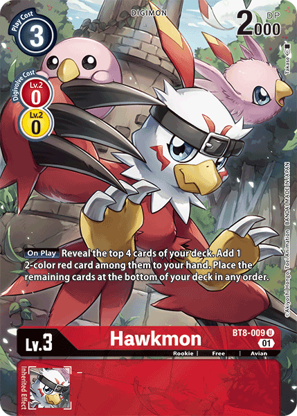 Hawkmon [BT8-009] (Alternate Art) [New Awakening]