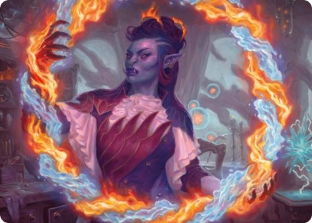 Rootha, Mercurial Artist Art Card [Strixhaven: School of Mages Art Series]