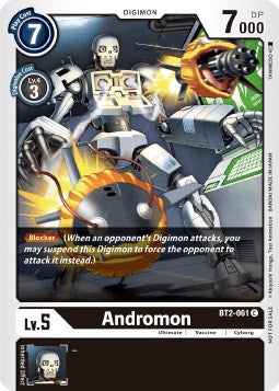 Andromon [BT2-061] (Double Diamond Pre-Release) [Release Special Booster Promos]