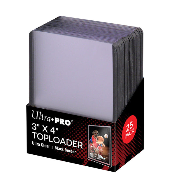 Ultra Pro: 3" X 4" Black Border Toploader (25ct)