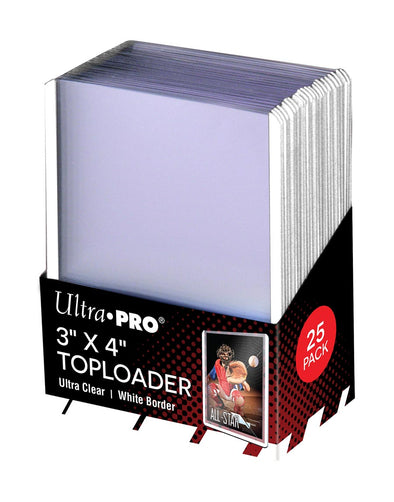 Ultra Pro: 3" X 4" White Border Toploader (25ct)